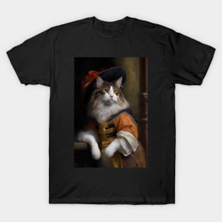 Maine Coon Classic Cat Portrait T-Shirt